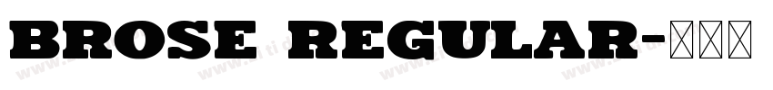 Brose Regular字体转换